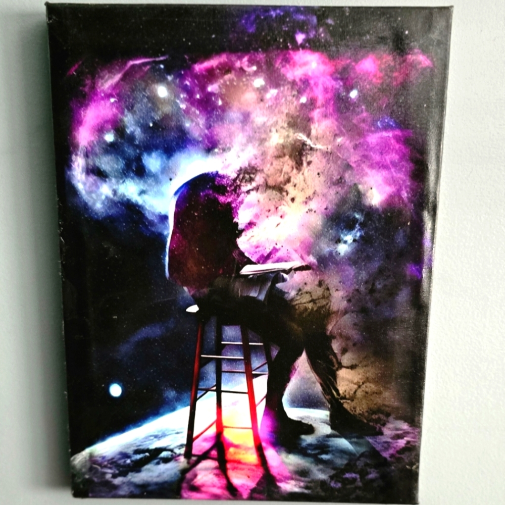 Cosmic knowledge Hand-painted 11x14